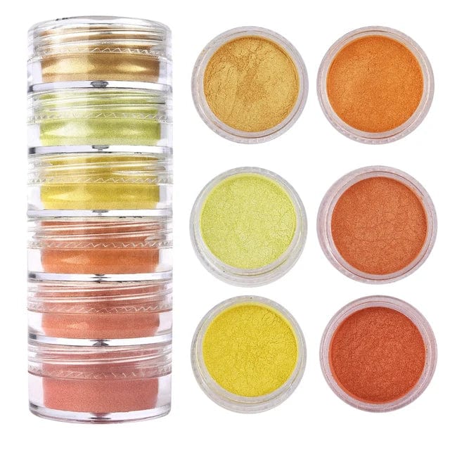 JUST CRAFT IT MICA POWDER 6 Shade Pearl Mica Powder (G)