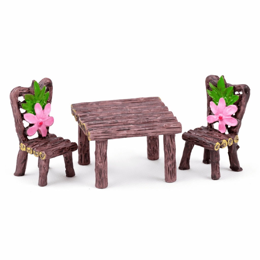 Crafteria A Wooden Texture Picnic Dinning Table