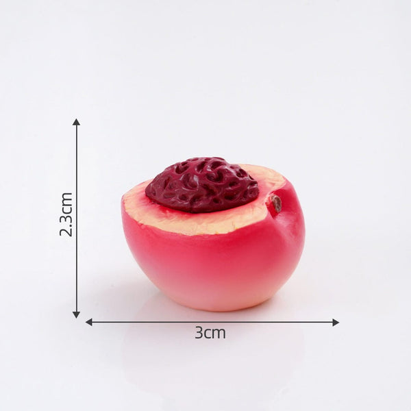 Crafteria Half-Peel The Peach (4Pcs) Fruit Miniature Series