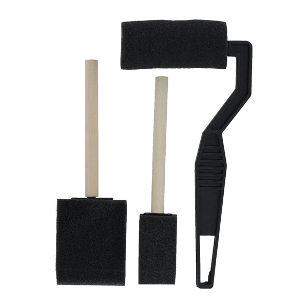 Crafteria 3 In 1 Foam Brush and Roller Set