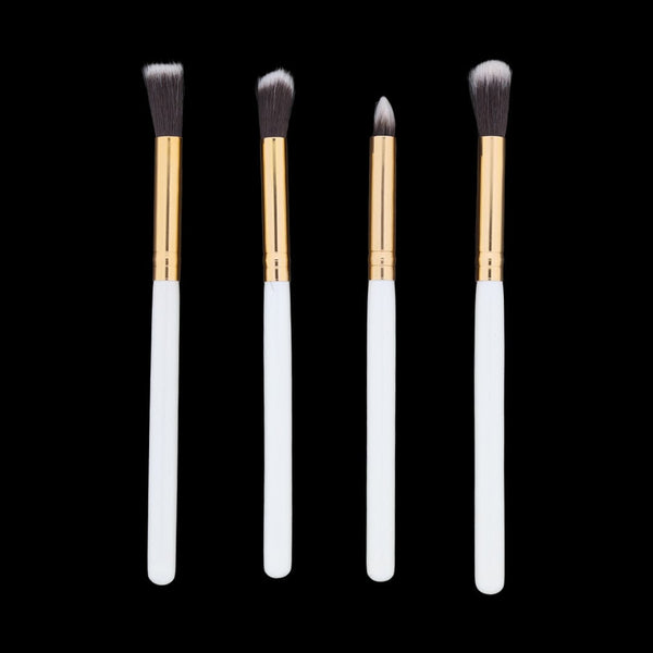 Crafteria 4 in 1 Makeup Art brush set with white handle