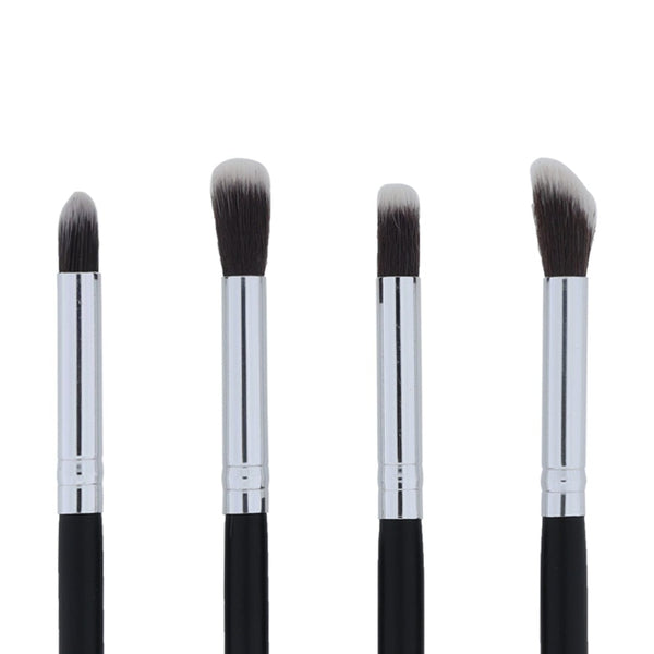 Crafteria 4 in 1 Makeup Art brush set with Black handle