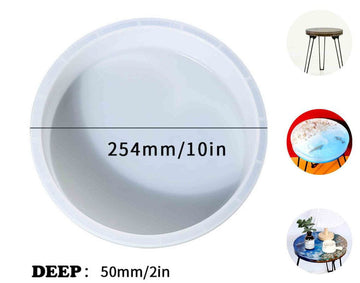 My Store Silicon Mould 10" ROUND 50MM DEEP CASTING MOULD