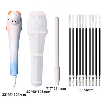 My Store Silicon Mould PIG PEN MOULD + 1 REFILL COVER + 10 REFILL MOULD