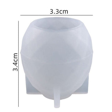 My Store Silicon Mould DIAMOND CUT KNOB & PAPER WEIGHT D02 MOULD