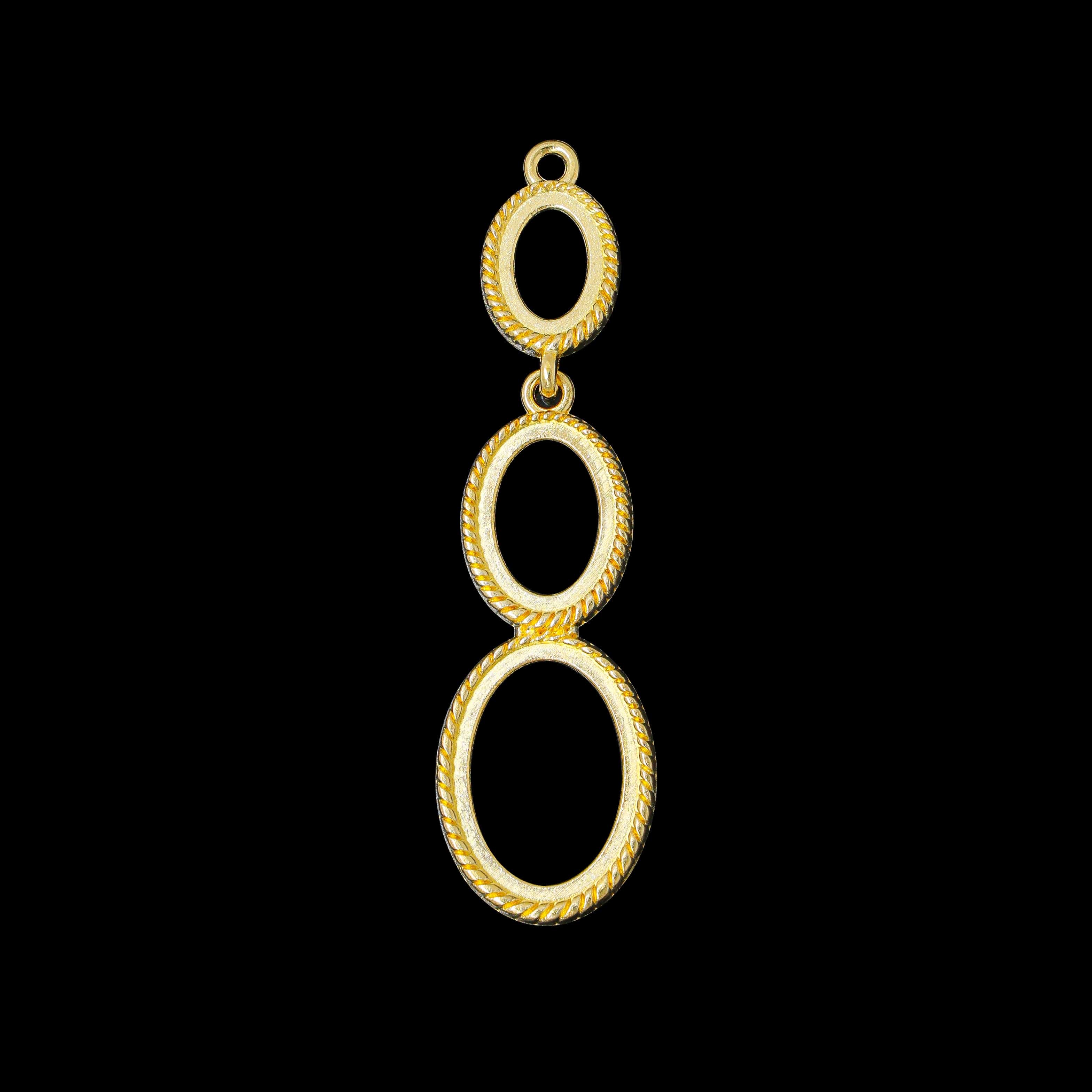 My Store BEZELS Gold Hanging Bezels