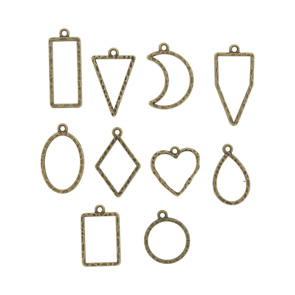 Crafteria Antique 10 In 1 Embossed Bezels Set