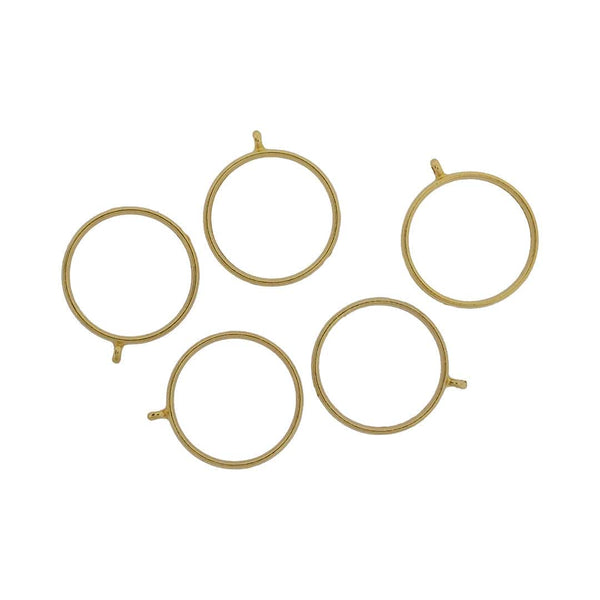 Crafteria Gold 5 In 1 Round Bezels Set