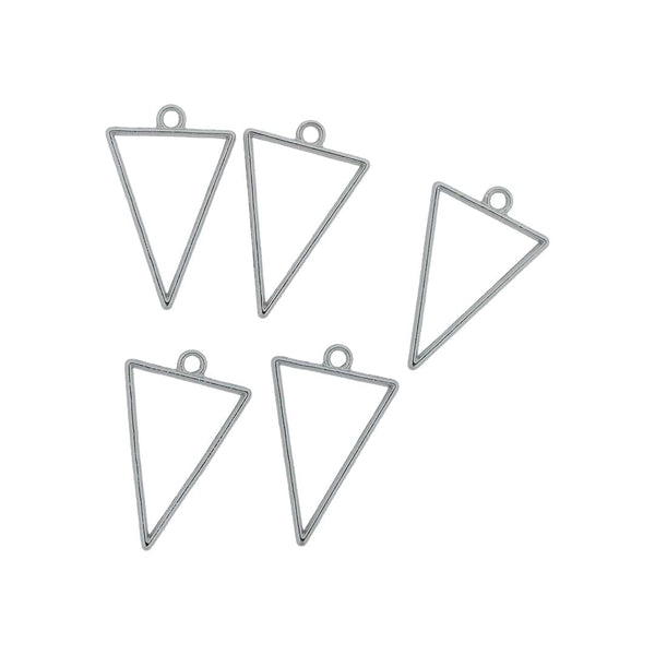 Crafteria Silver 5 In 1 Inverted Triangle Bezels Set
