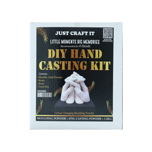 Crafteria Gold DIY Hand Casting Kit For 4 Hands