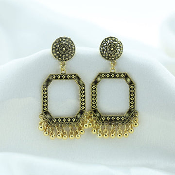 Crafteria Oxidized Gold Jhumka Design 20