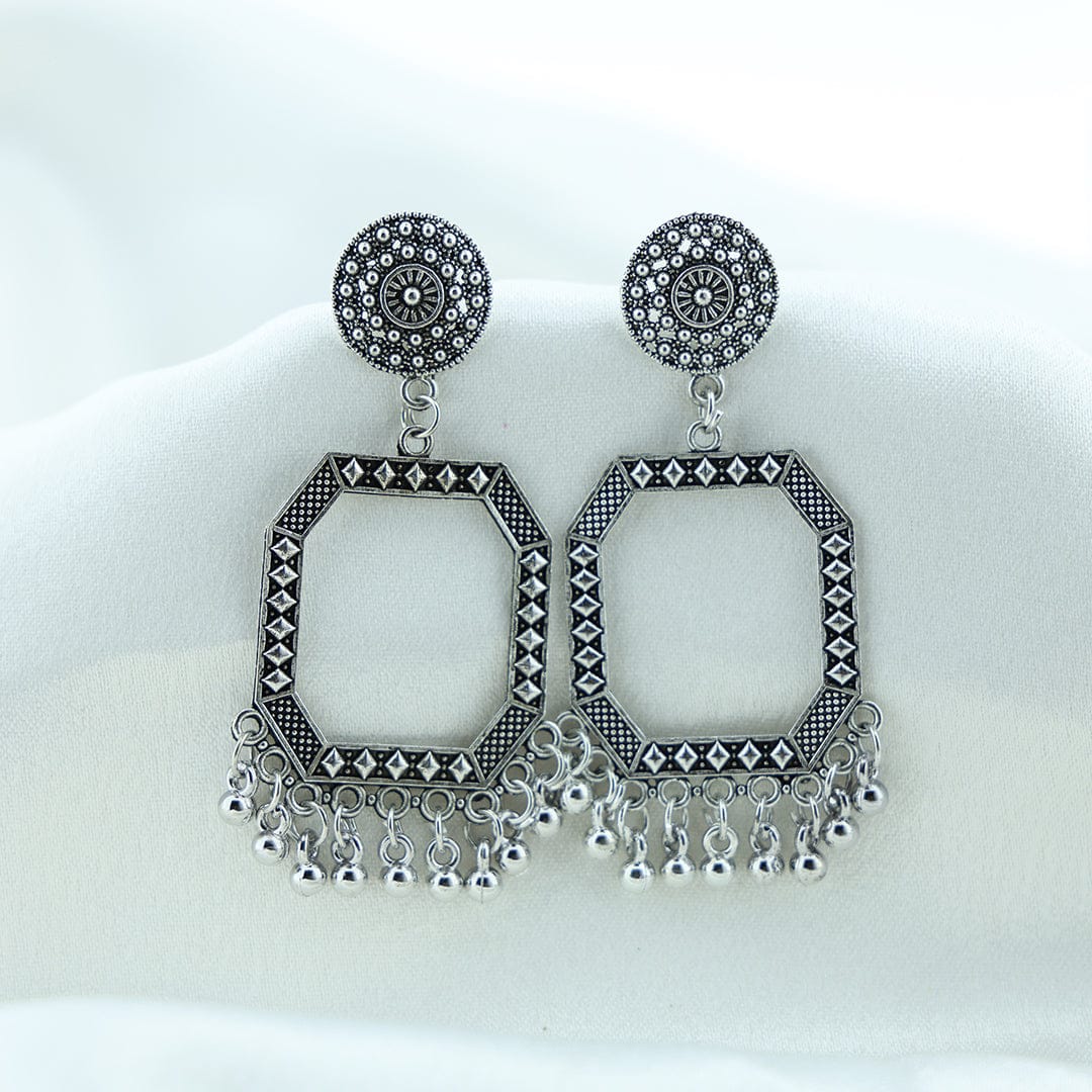 Crafteria Oxidized Silver Jhumka Design 20