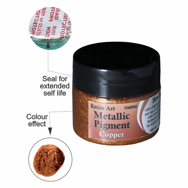 JUST CRAFT IT METALLIC RESIN PIGMENT Copper Metallic Pigment