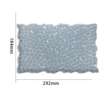 My Store Silicon Mould 7.5" X 12" Rectangle Agate Mosaic Texture Tray Mould