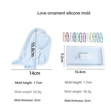 My Store Silicon Mould Love With Hanging Heart Photo Frame