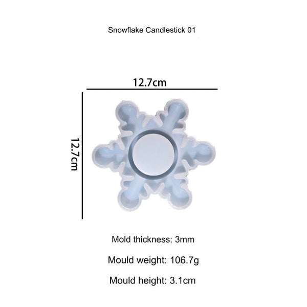 My Store Snowflakes Tea Light Holder 01