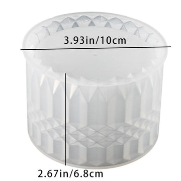 My Store Silicon Mould Diamond Cut Planter & Penstand Mould