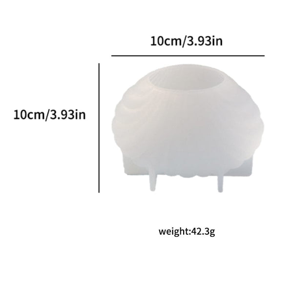 My Store Silicon Mould Big Sea Shell Candle Mould