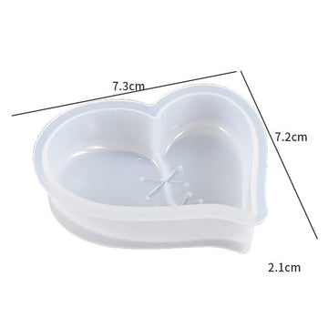 My Store Silicon Mould Heart With Stitches Mould