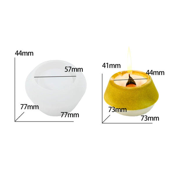 My Store Silicon Mould Round Candle Jar Mould