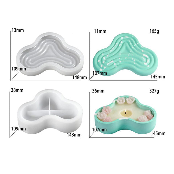 My Store Silicon Mould Striped Bow Pea Storage Box Mould