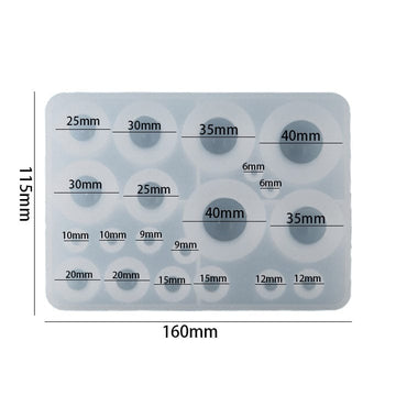 My Store Silicon Mould 20 Cavity Round Beads Mould