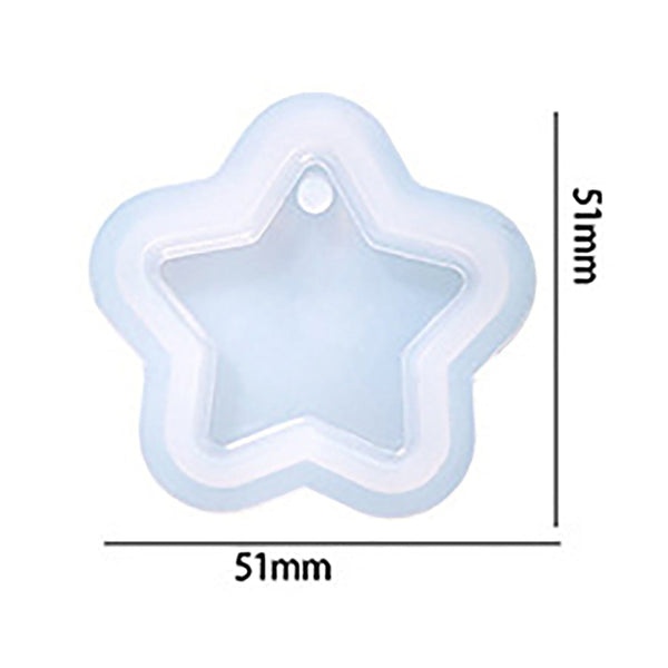 My Store Silicon Mould Star Keychain & Pendant Mould