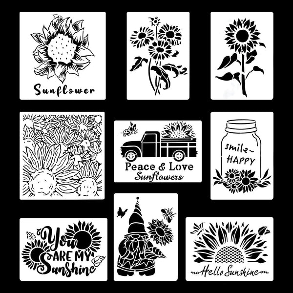 Crafteria 9 In 1 Stencil Set
