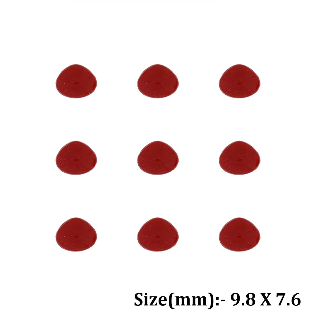 Crafteria Red / 9.8 x 7.6 Teddy Nose Flat Base