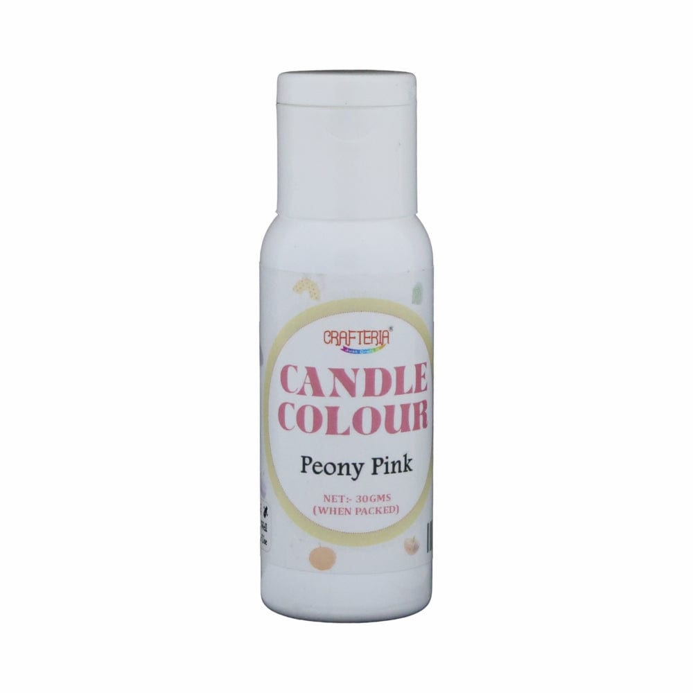 Crafteria Peony Pink Candle Colour