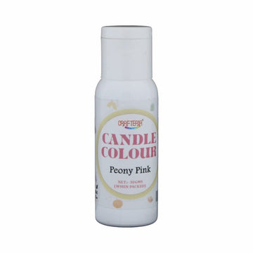 Crafteria Peony Pink Candle Colour